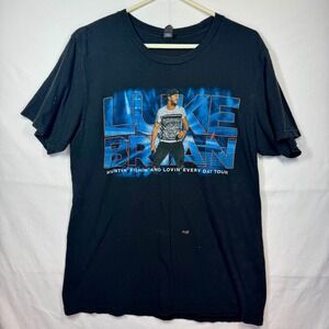 Luke Bryan Tour Graphic‎ Print T-Shirt The Concert Tee Mens Sz Large